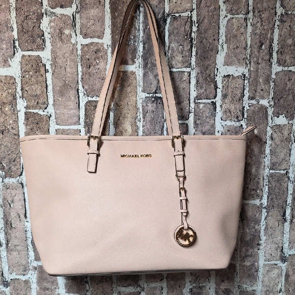 Michael Kors Blush Pink Tote Bag Authentic Gold Hardware MK